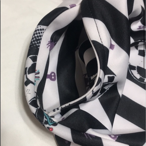 HP BEETLEJUICE-MATCHING CIRCLE SKIRT & LONG SLEEVE TOP SET~PETER PAN COLLAR - Picture 8 of 10